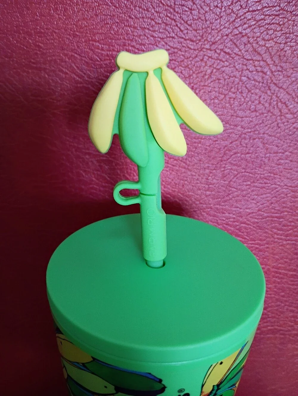 FARM Rio x Starbucks Whimsical Board Banana Green Yellow Tumbler 24 OZ